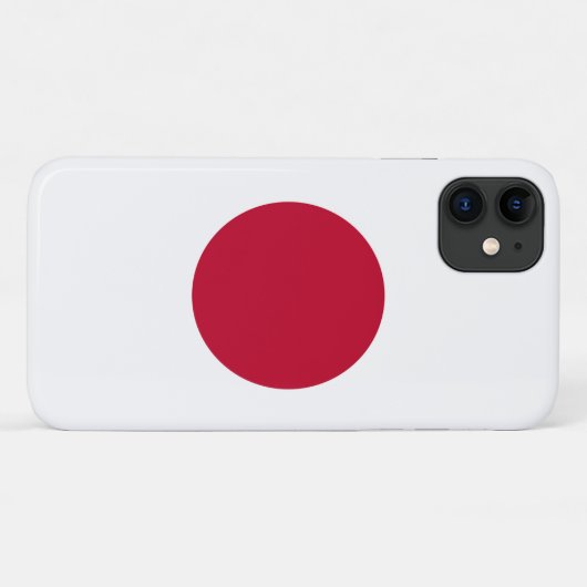 Japanse vlag Case-Mate iPhone case (Achterkant (horizontaal))