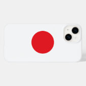 Japanse vlag Case-Mate iPhone case (Achterkant (horizontaal))