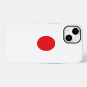 Japanse vlag Case-Mate iPhone case (Achterkant (horizontaal))