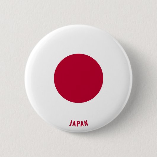 Japanse vlag Charmante Patriottische Button (Voorkant)