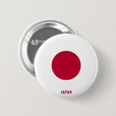 Japanse vlag Charmante Patriottische Button (Voorkant /achterkant)