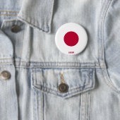 Japanse vlag Charmante Patriottische Button (In situ)