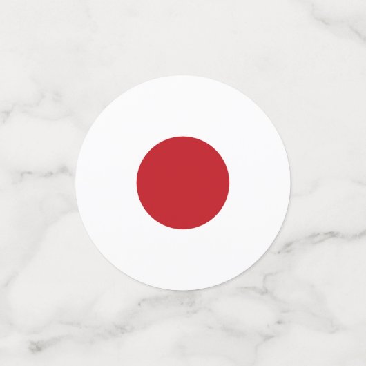 Japanse vlag confetti (Kleine voorkant)