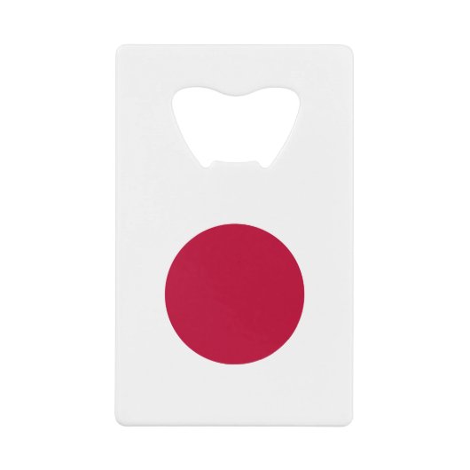 Japanse vlag creditkaart flessenopener (Voorkant)