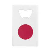 Japanse vlag creditkaart flessenopener (Achterkant)