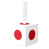 Japanse vlag decoratie (Voorkant hoekig)