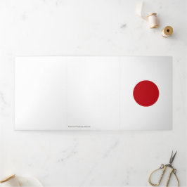 Japanse vlag drieluik kaart