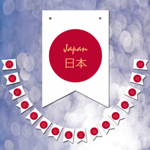 Japanse vlag en Japanse banners/bruiloften 日 本 Vlaggetjes