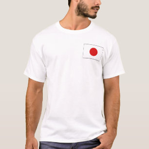 Japanse vlag en kaart T-Shirt