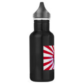 Japanse vlag en stijgende zon Samurai Warrior Waterfles (Links)
