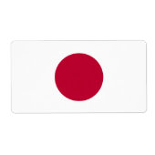 Japanse vlag etiket (Voorkant)