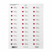 Japanse vlag etiket (Full Sheet)