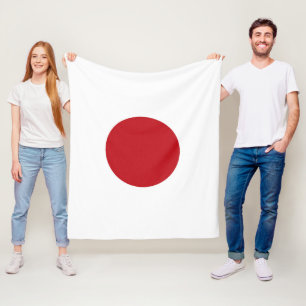 Japanse vlag fleece deken