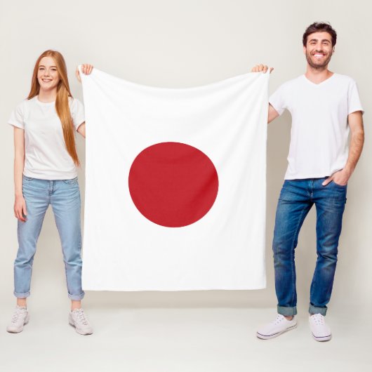 Japanse vlag fleece deken (In situ)