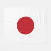 Japanse vlag fleece deken (Voorkant (Horizontaal))