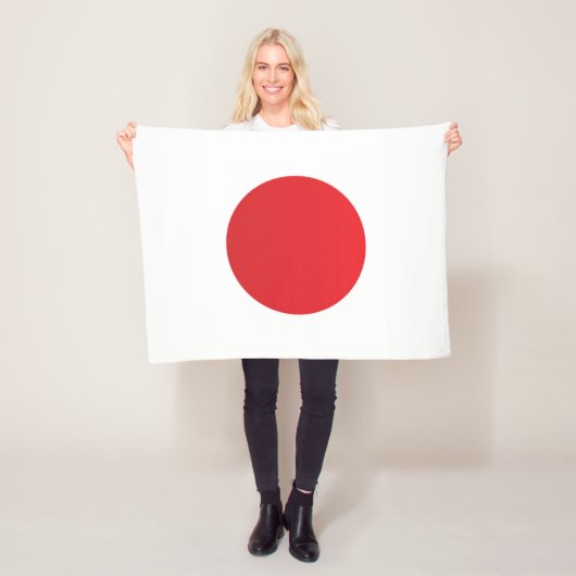 Japanse vlag fleece deken (In situ)