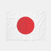 Japanse vlag fleece deken (Voorkant (Horizontaal))