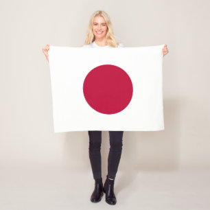 Japanse vlag fleece deken