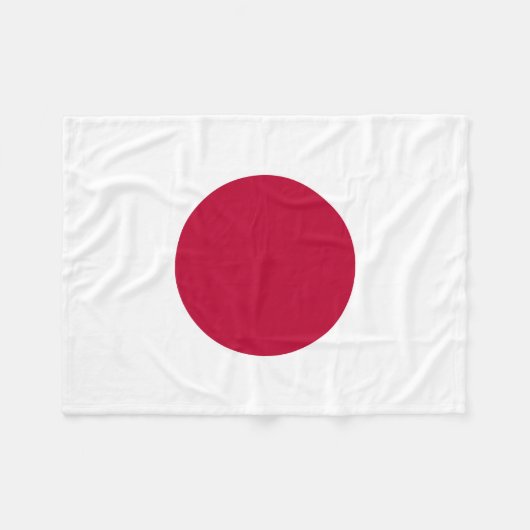 Japanse vlag fleece deken (Voorkant (Horizontaal))