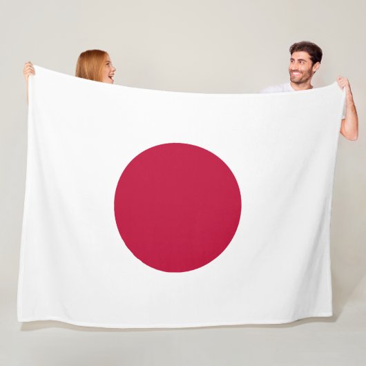 Japanse vlag fleece deken (In situ)