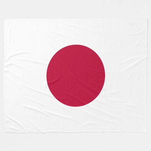 Japanse vlag fleece deken (Voorkant (Horizontaal))