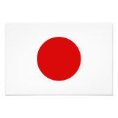 Japanse vlag foto afdruk (Voorkant)