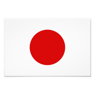 Japanse vlag foto afdruk