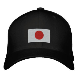 Japanse vlag geborduurd flexfit wol pet