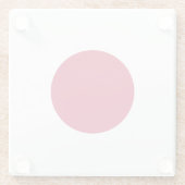 Japanse vlag glazen onderzetter (Achterkant)