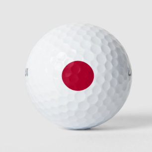 Japanse vlag golfballen
