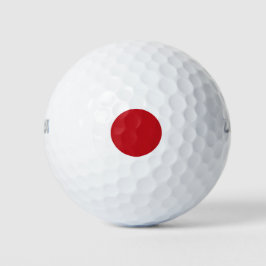 Japanse vlag golfballen