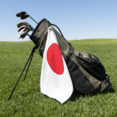 Japanse vlag golfhanddoek (Groen)