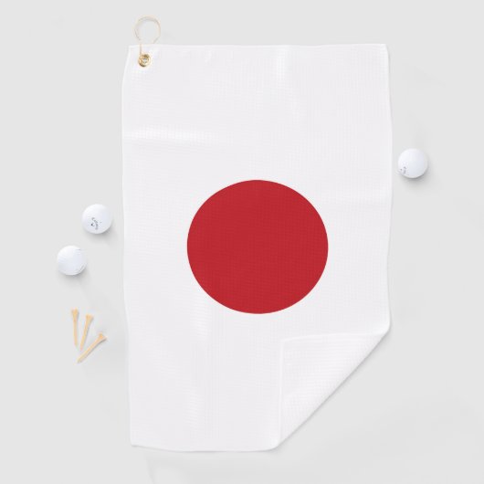 Japanse vlag golfhanddoek (Insitu)