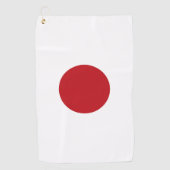 Japanse vlag golfhanddoek (Voorkant)