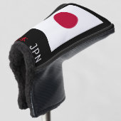 Japanse vlag golfheadcover (3/4 voorkant)