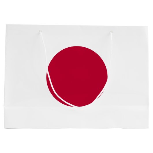 Japanse vlag groot cadeauzakje (Achterkant)