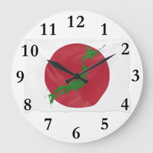 Japanse vlag grote klok