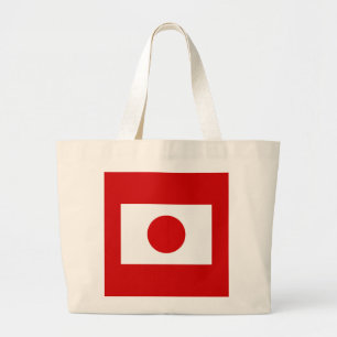 Japanse vlag grote tote bag