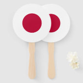 Japanse vlag handwaaier (Voorkant en achterkant)