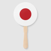 Japanse vlag handwaaier (Achterkant)