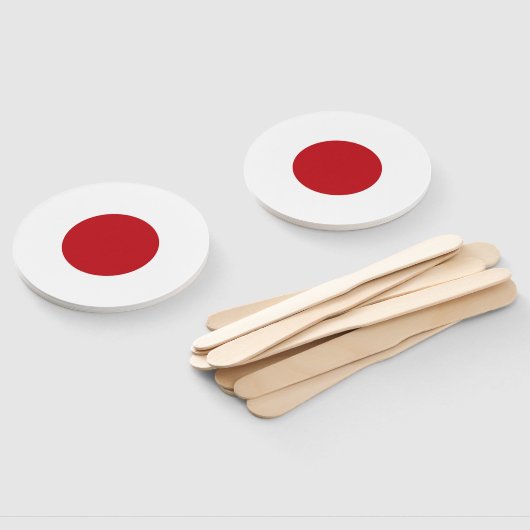 Japanse vlag handwaaier (Niet-gemonteerd)