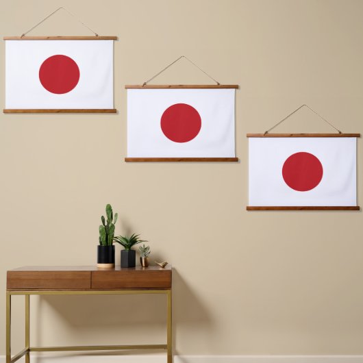 Japanse vlag hangend wandkleed (Asymmetrisch)