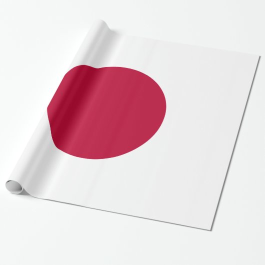 Japanse vlag - Hinomaru Cadeaupapier (Uitgerold)