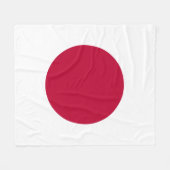 Japanse vlag - Hinomaru Fleece Deken (Voorkant (Horizontaal))