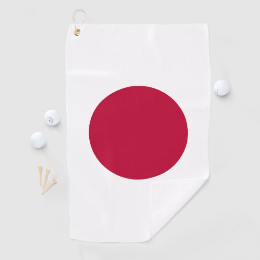 Japanse vlag: Hinomaru, Nisshōki, Red Rising Sun Golfhanddoek (Insitu)