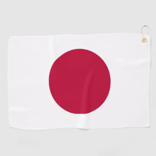 Japanse vlag: Hinomaru, Nisshōki, Red Rising Sun Golfhanddoek