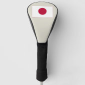Japanse vlag: Hinomaru, Nisshōki, Red Rising Sun Golfheadcover (Voorkant)