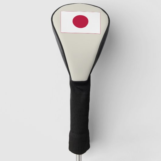 Japanse vlag: Hinomaru, Nisshōki, Red Rising Sun Golfheadcover (Voorkant)
