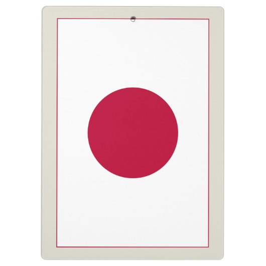 Japanse vlag: Hinomaru, Nisshōki, Red Rising Sun Klembord (Achterkant)