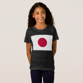 Japanse vlag: Hinomaru, Nisshōki, Red Rising Sun T-shirt (Voorkant volledig)